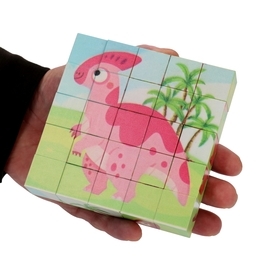 Klocki magnetyczne obrazkowe magnetyczne puzzle 25el 6