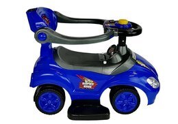Jeździk z pchaczem Mega Car 3w1 niebieski SUPER CENA! 5