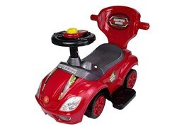 Jeździk z pchaczem Mega Car 3w1 czerwony SUPER CENA 3