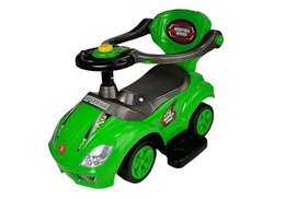 Jeździk z pchaczem Mega Car 3w1 zielony SUPER CENA 5