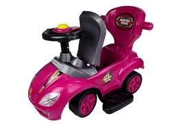 Jeździk z pchaczem Mega Car 3w1 różowy SUPER CENA 2