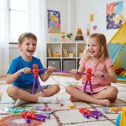 Antystresowy ludzik rozciągany ze światłem TELESCOPIC TOYS sensoryczny 2