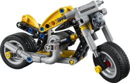 Klocki LEGO TECHNIC Żółty motocykl 2
