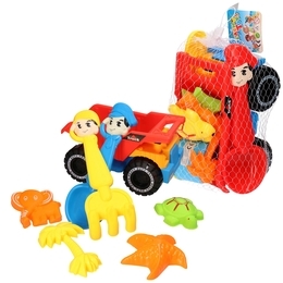 Auto wywrotka do piasku + łopatka grabki  10