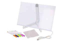 Akrylowa tablica LED do rysowania podświetlana NEON 30x20cm 3