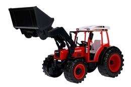 Traktor z pługiem i turem - spychacz 4