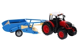 Traktor z przyczepą - kopaczka do ziemniaków w pudełku 5