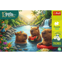 Puzzle 160 Kapibary - Rodzina Treflików 2