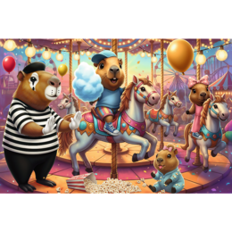 Puzzle 100 Kapibary na wakacjach 2