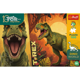 Puzzle 100 T-Rex - Rodzina Treflików 2