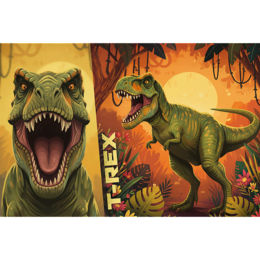 Puzzle 100 T-Rex - Rodzina Treflików 3
