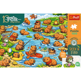 Puzzle 100 Kapibary - Rodzina Treflików 2