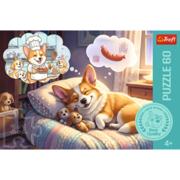 Puzzle 60 Corgi w krainie snów 3