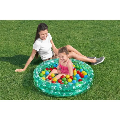 Basen dmuchany do kąpieli 2w1 z piłkami 50szt 91x20cm 51141 2