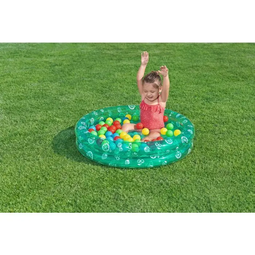 Basen dmuchany do kąpieli 2w1 z piłkami 50szt 91x20cm 51141 4
