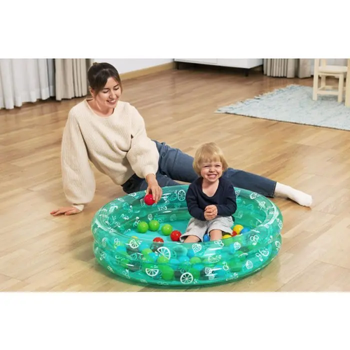 Basen dmuchany do kąpieli 2w1 z piłkami 50szt 91x20cm 51141 5