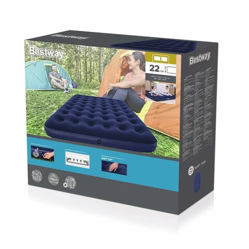 Materac flokowany 203x152x22cm 67003 12