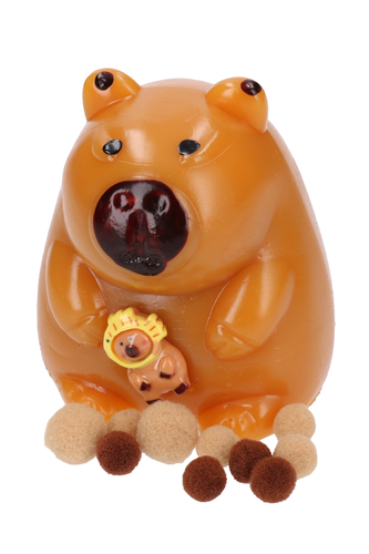 Gniotek antystresowy KAPIBARA z małą kapibarą squishy 3