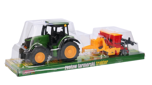 Traktor z przyczepą, siewnik Mały Farmer 7