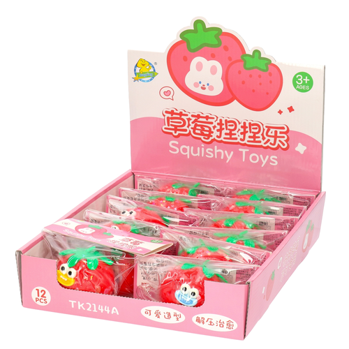 Antystresowy gniotek TRUSKAWKA squishy 9