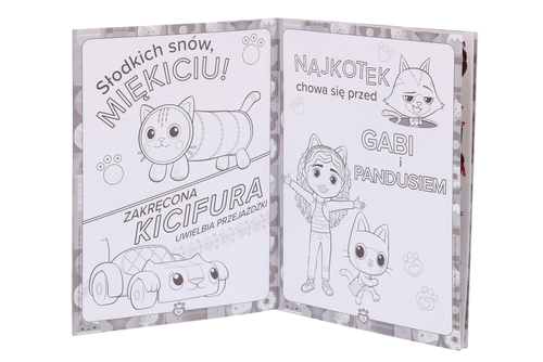 Książka Koci Domek Gabi Książecz-KOT-ka z DUŻYMI naklejkami zeszyt zadań 2