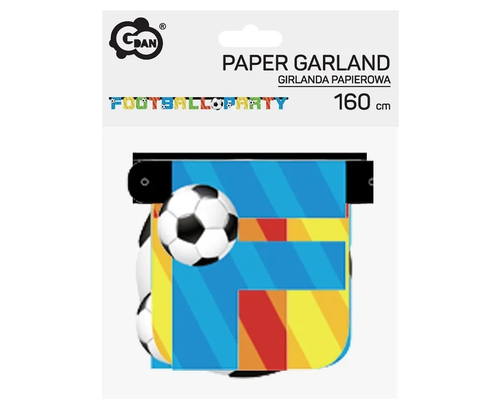 Girlanda papierowa piłka nożna - FOOTBALL PARTY 160cm 3