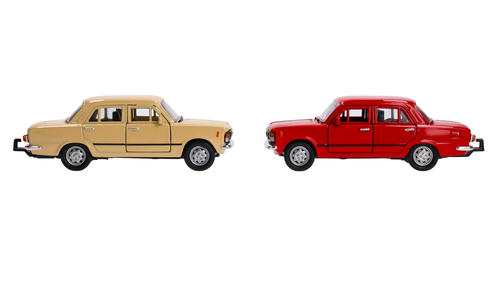 Auto Fiat 125 przyczepa Niewiadów, model metalowy z PRL WELLY 5