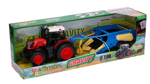 Traktor z przyczepą - kopaczka do ziemniaków dźwięki, światła 16