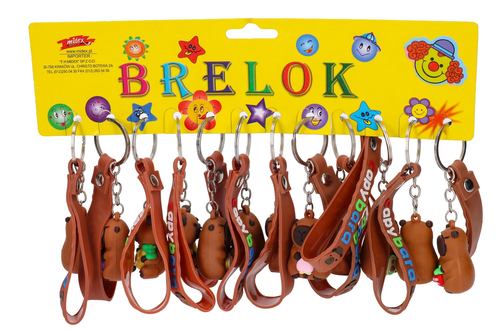 Brelok KAPIBARA ze smyczą 12szt 5