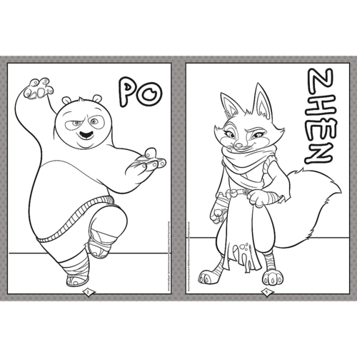Kolorowanka Kung Fu Panda 2