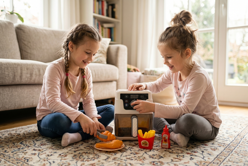 Realistyczny Air Fryer frytownica na baterie  2
