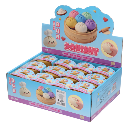 Mini antystresowy gniotek PIEROŻEK w koszyczku brokat 8