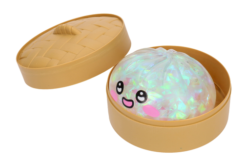 Antystresowy gniotek PIEROŻEK w koszyczku mieniący się hologram 5