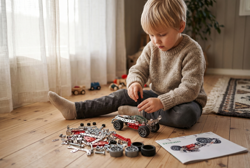 Auto wyścigowe do skręcania 105el - Akademia młodego konstruktora 2
