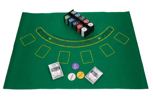 Karty do gry 2x54 talia POKER TEXAS HOLD'EM żetony zestaw 4