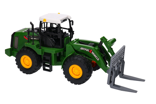 Traktor z ładowaczem, ładowarka widłowa 4
