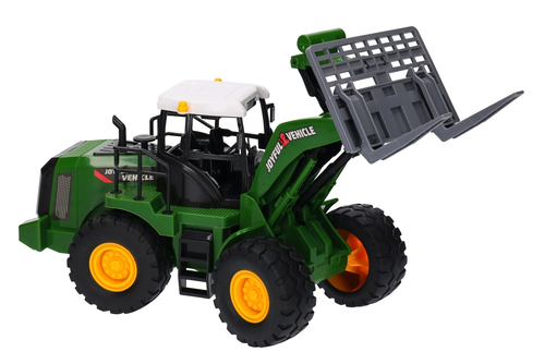 Traktor z ładowaczem, ładowarka widłowa 3