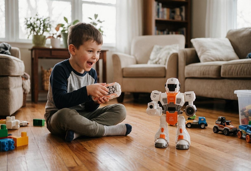 ROBOT sterowany na pilota - z dymem, chodzi, tańczy, strzela, świeci  2