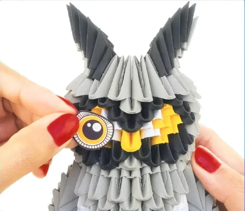Origami 3D Sowa 3