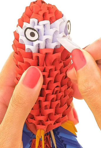 Origami 3D Papuga 6