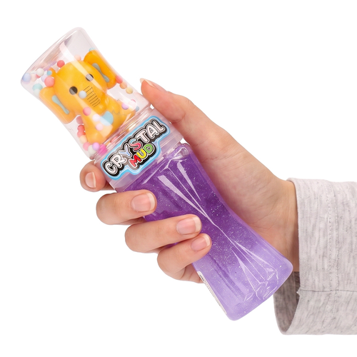 Duży SLIME z gniotkiem, masa żelowa brokat 2