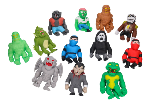 SQUISHY potworny antystresowy gniotek MONSTER ludzik 1szt 7