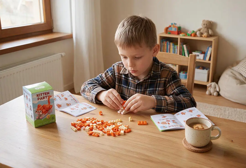 Mini klocki KOTKI 9 wzorów 4