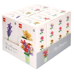 Mini klocki KWIATY FLOWERS różne wzory 10