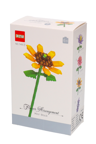 Mini klocki KWIATY FLOWERS różne wzory 9