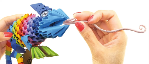Origami 3D Kameleon 4