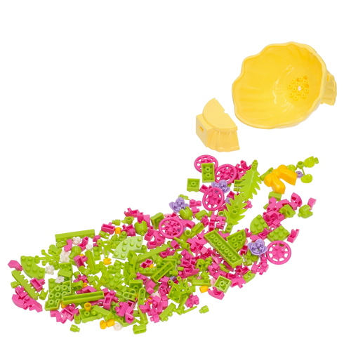 Mini klocki KWIATY Botani Bricks fioletowy bukiet 4