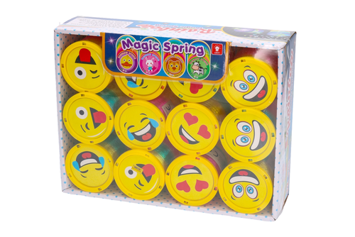 EMOTIKON magiczna sprężyna ze światłem LED zabawka zręcznościowa 7