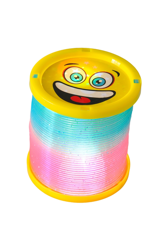 EMOTIKON magiczna sprężyna ze światłem LED zabawka zręcznościowa 4