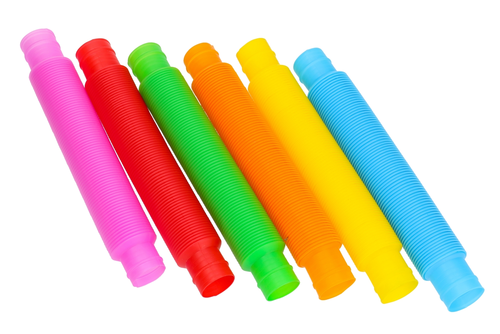 RURKI SENSORYCZNE tuba rozciągana sensoryczna zestaw 7szt POP TUBES 4